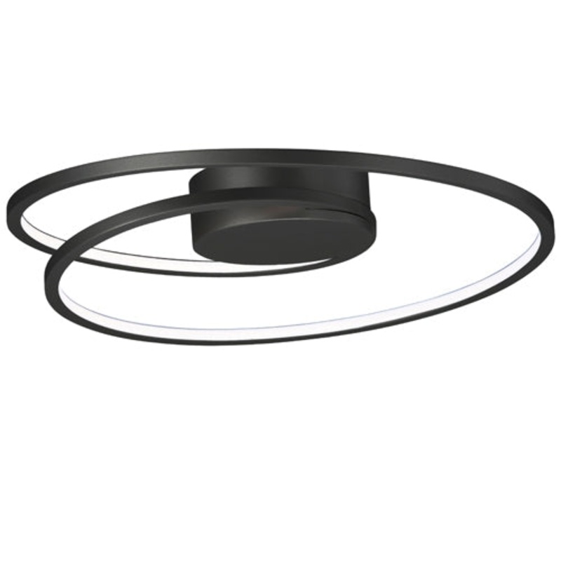 ET2 E21320 Cycle 18″ Wide LED Flush Mount – Black