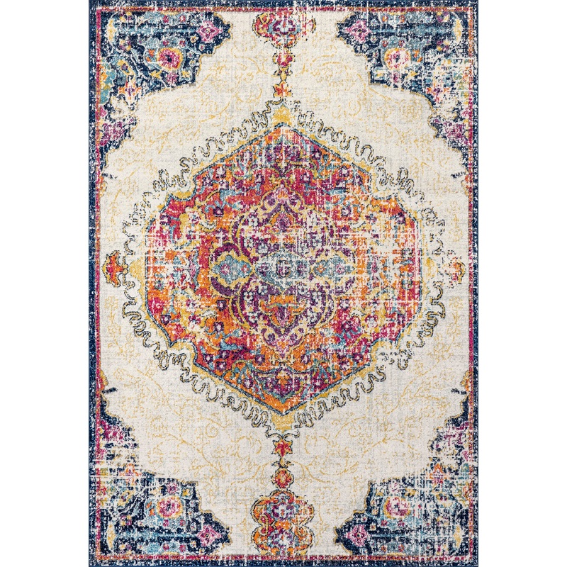 Frilly Corinthian Medallion Rug | Multicolor