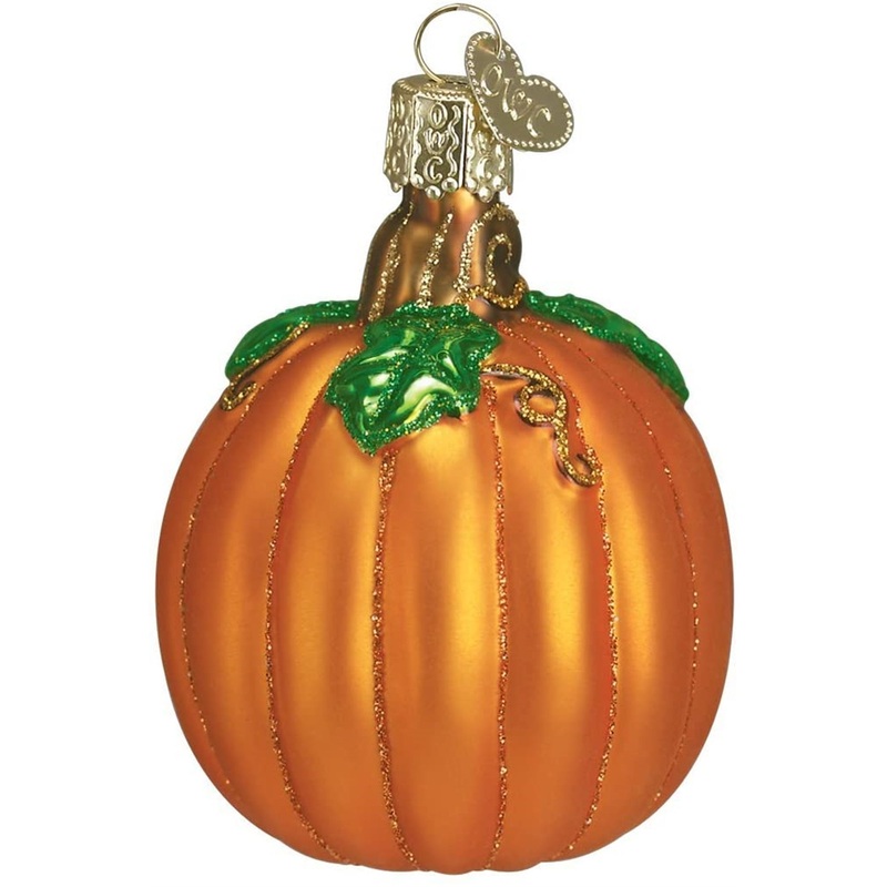 Old World Christmas Glass Blown Ornament Pumpkin
