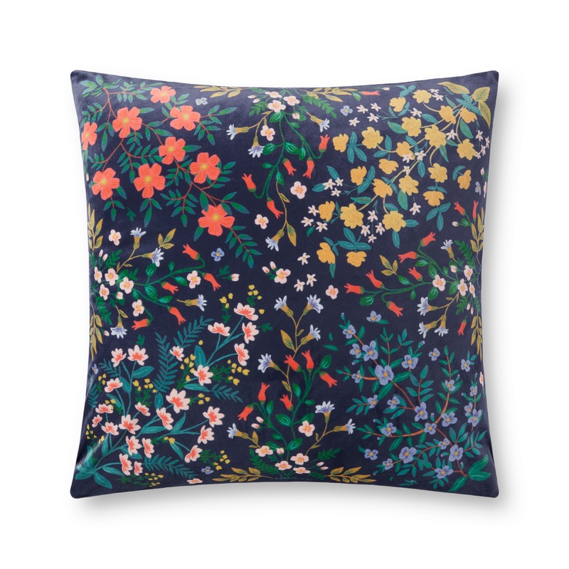 Rifle Paper Co. x Loloi Pillow | Wildwood Navy
