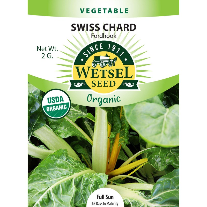 Wetsel Seed Organic Swiss Chard Fordhook Giant Seed