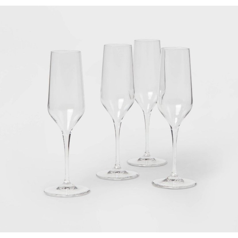 4pk Glass Atherton Champagne Glasses