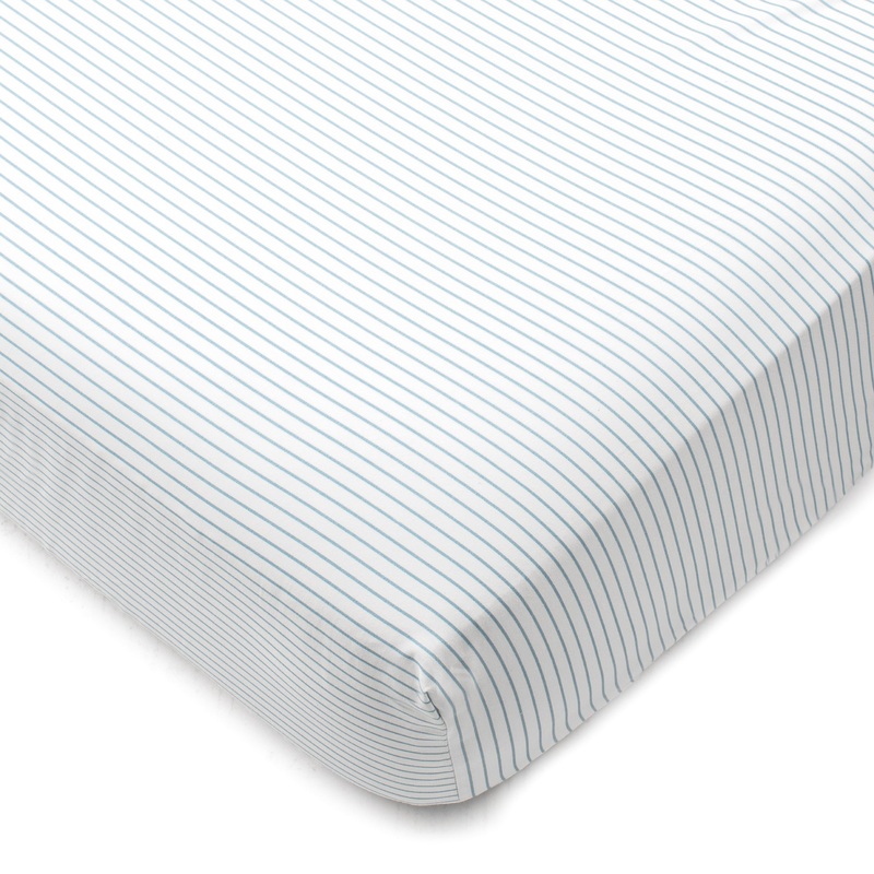 DH Blue Pinstripe Adelina Fitted Sheet