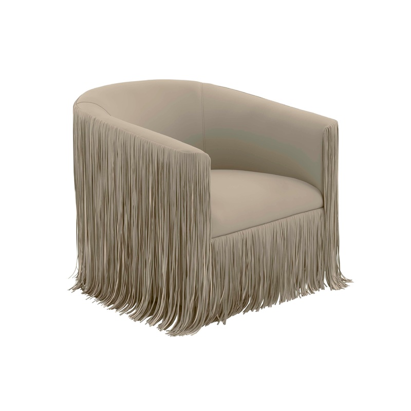 Fringe Performance Vegan Leather Swivel Chair