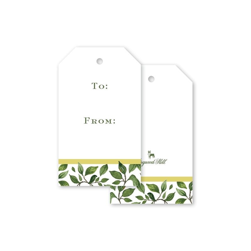 Golden Greens Gift Tag