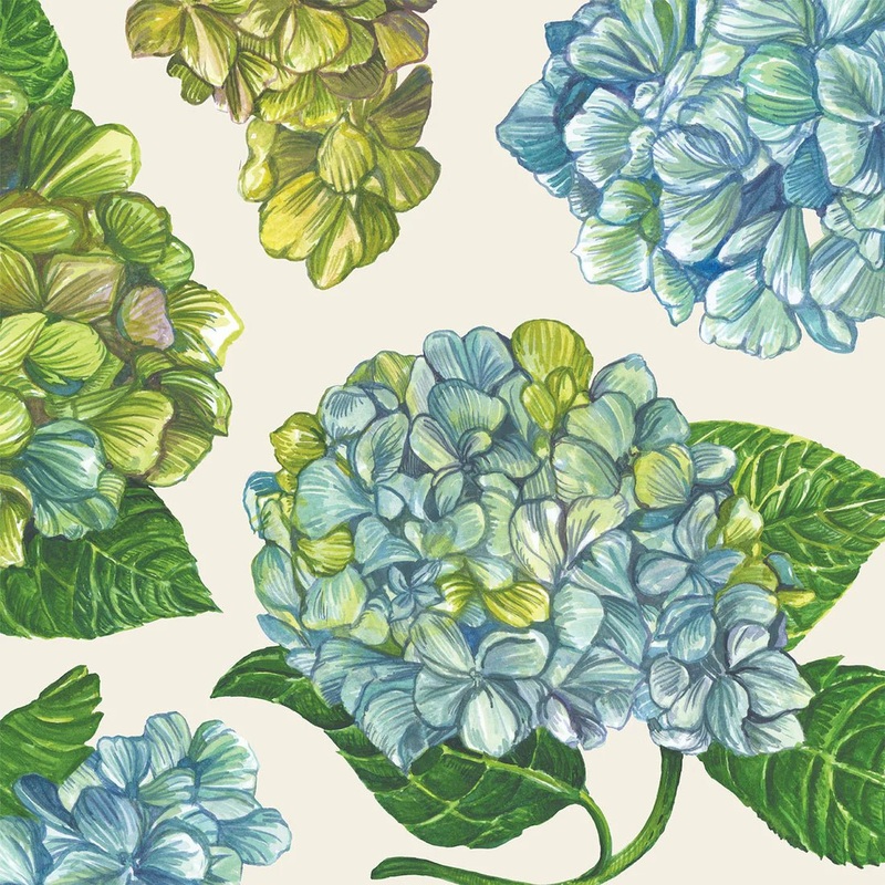 Hydrangea Cocktail Napkins