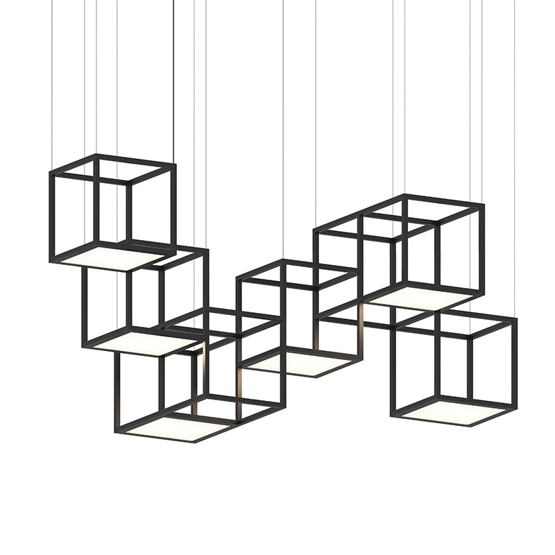 Sonneman 24Z0002 Cubix 6-lt 73″ LED Pendant