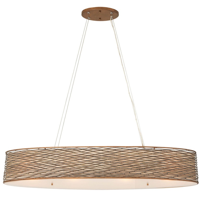 Varaluz 247N04 Flow 4-lt 36″ Oval Linear Pendant