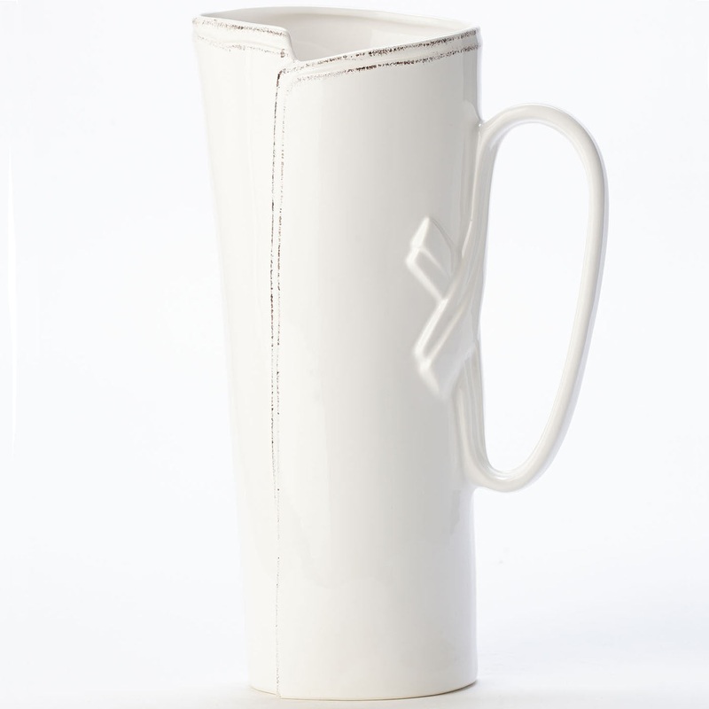 VIETRI: Lastra White Tavern Pitcher