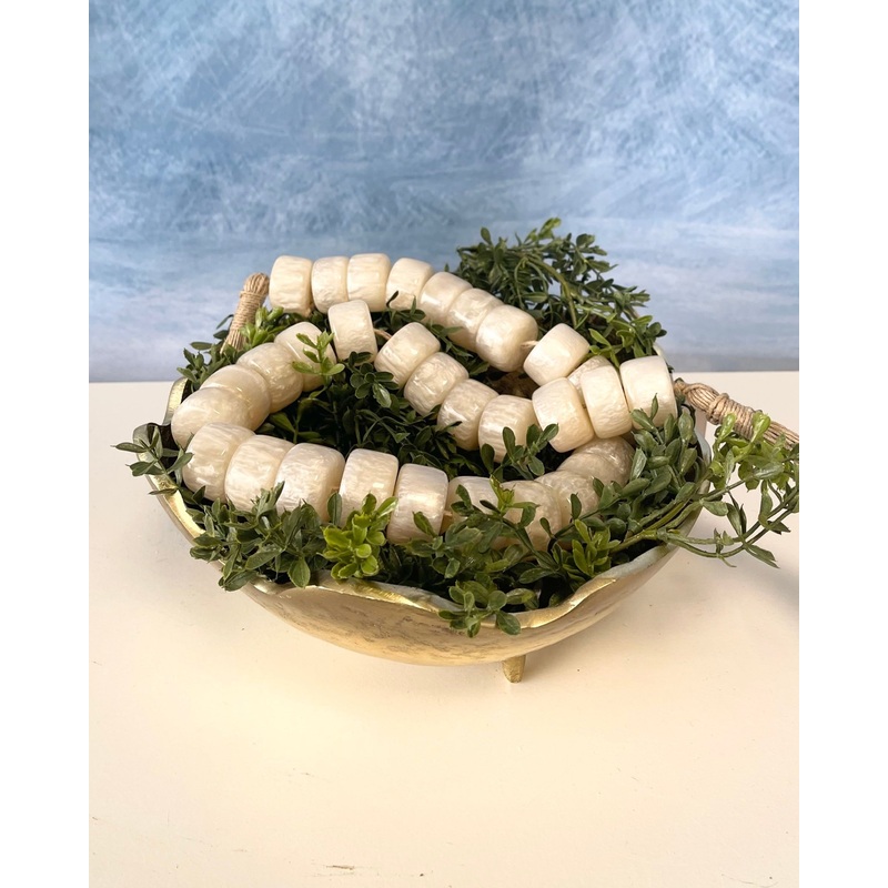 38″ Ivory Resin Beaded Garland