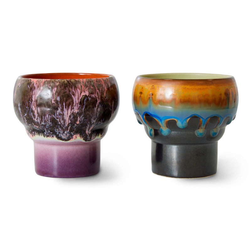 70s Ceramics Lungo Mugs Merge (set of 2)