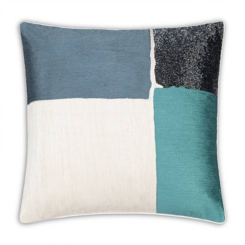 Jade Blue Multicolor Pillow