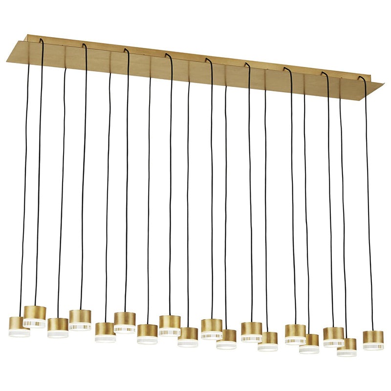 Visual Comfort 700TRSPGBL18 Gable 18-lt 45″ LED Chandelier