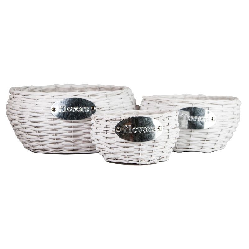 Gardener Select Willow Woven Baskets