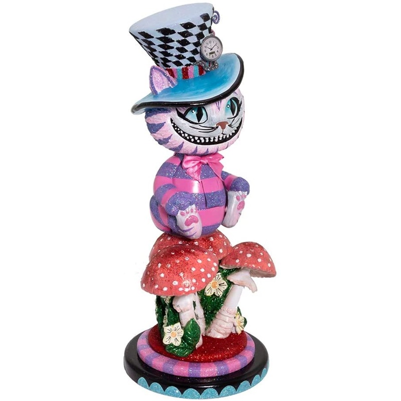 Kurt Adler Hollywood Nutcrackers, Cheshire Cat Nutcracker, 15″