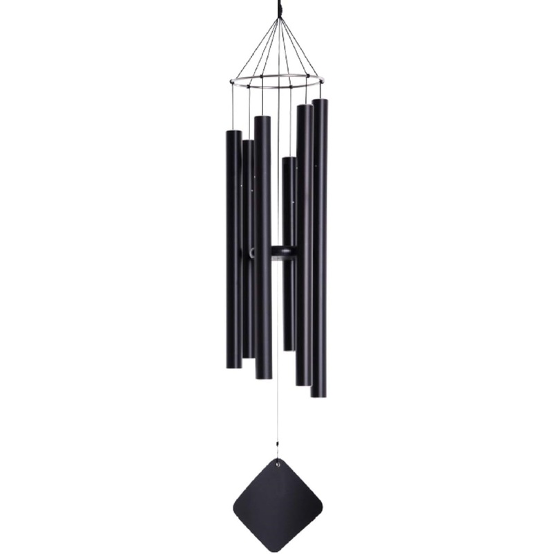 Music of the Spheres Japanese Mezzo, Small-Medium Handcrafted, Precision Tuned, Weather Resistant Unique Outdoor Wind Chime, 38″