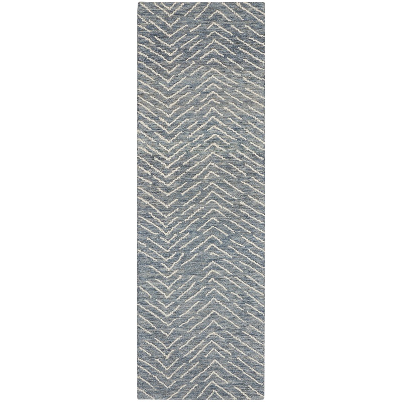 Nourison Colorado 2’3″ x 7’6″ Indigo/Ivory Modern Indoor Rug