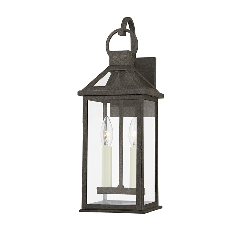 Troy B2742 Sanders 2-lt 19″ Tall Outdoor Wall Sconce