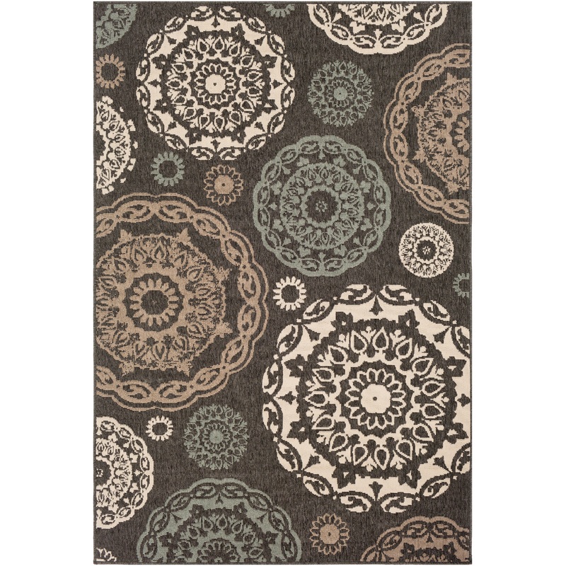 Alfresco 22257 Machine Woven Synthetic Blend Indoor/Outdoor Area Rug by Surya Rugs