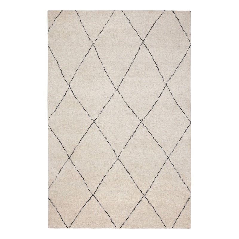 Numa Hand Knotted Wool Rug | Black