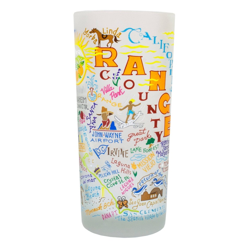 Orange County Drinking Glass