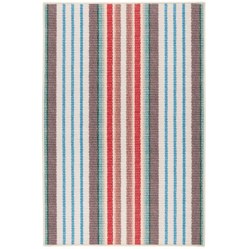 Ranch Stripe Machine Washable Rug | Multi