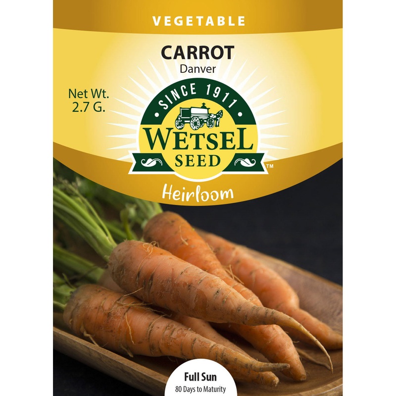 Wetsel Seed Heirloom Carrot Danver Seed