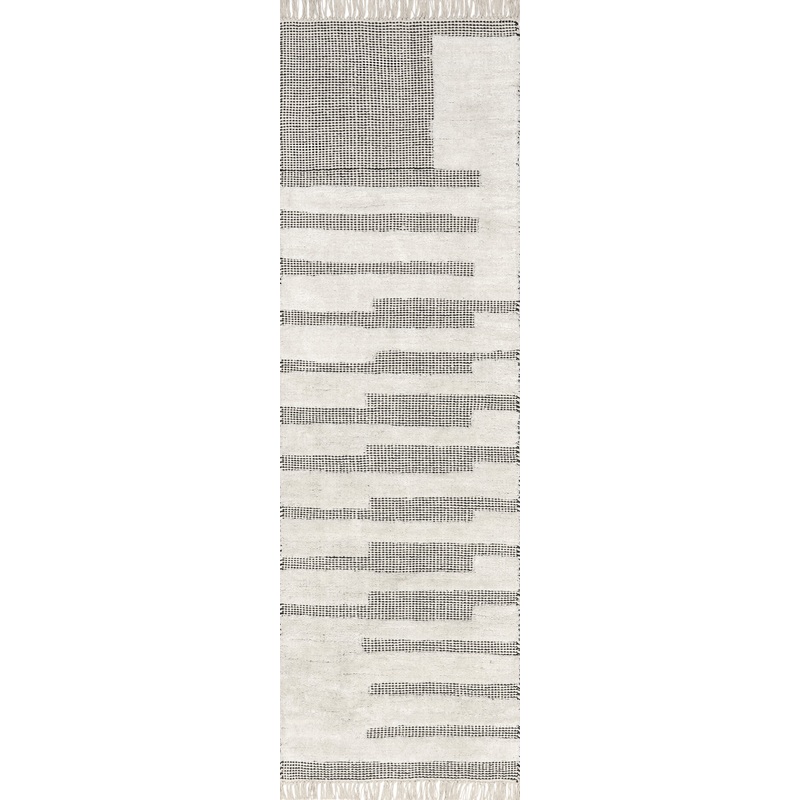 Hyperion Tasseled Cotton and Wool Rug | Ivory