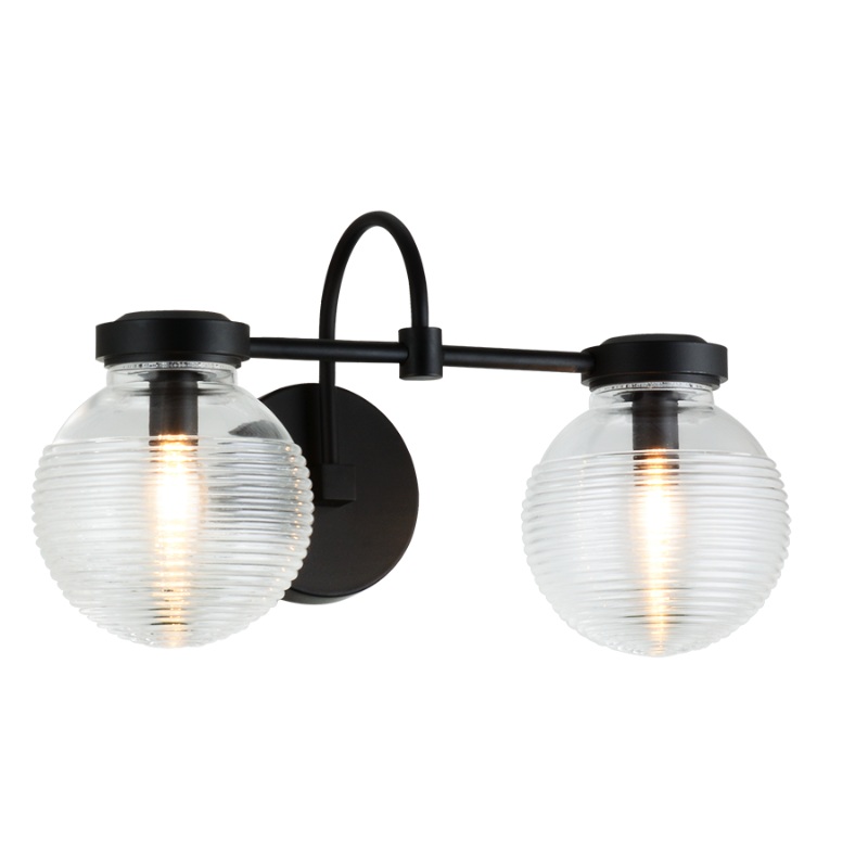 Matteo W84002 Ridge 2-lt 17″ Wall Sconce
