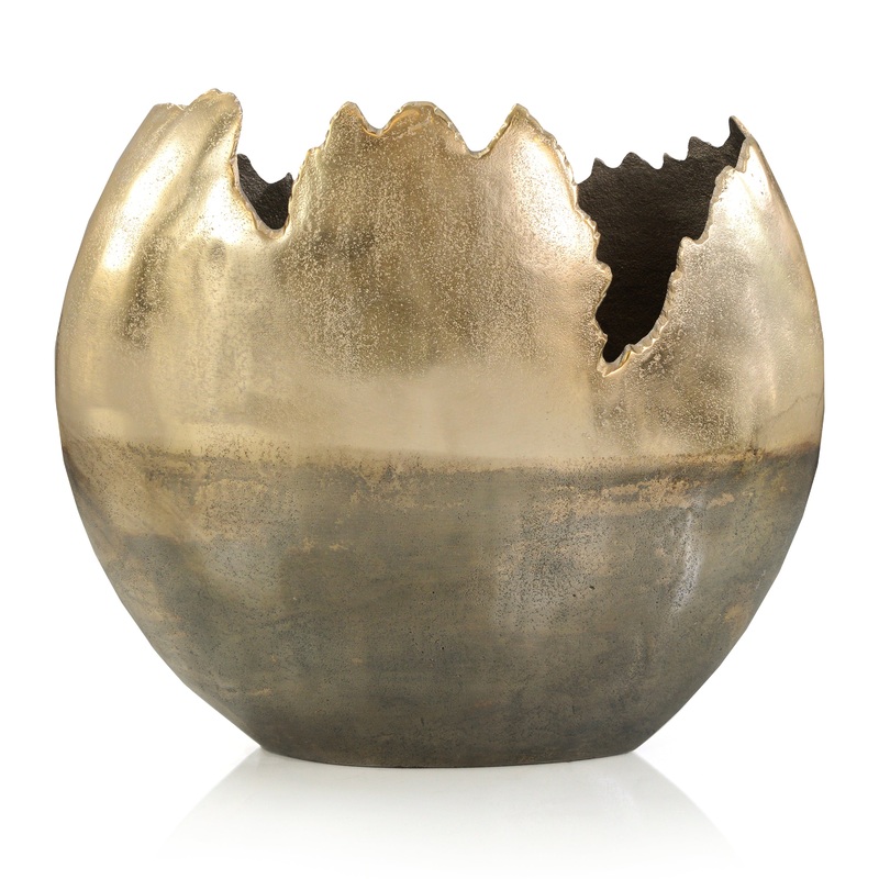 Matterport Aluminum Gold Vase