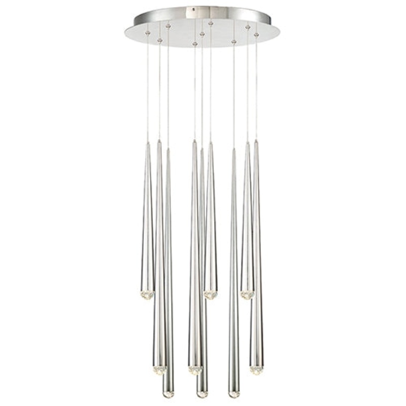 Modern Forms PD-41709R Cascade 9-lt 17″ LED Round Pendant