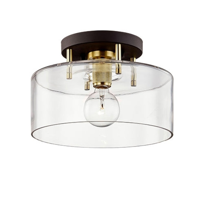 Troy C7541 Bergamot Station 1-lt 12″ Semi Flush