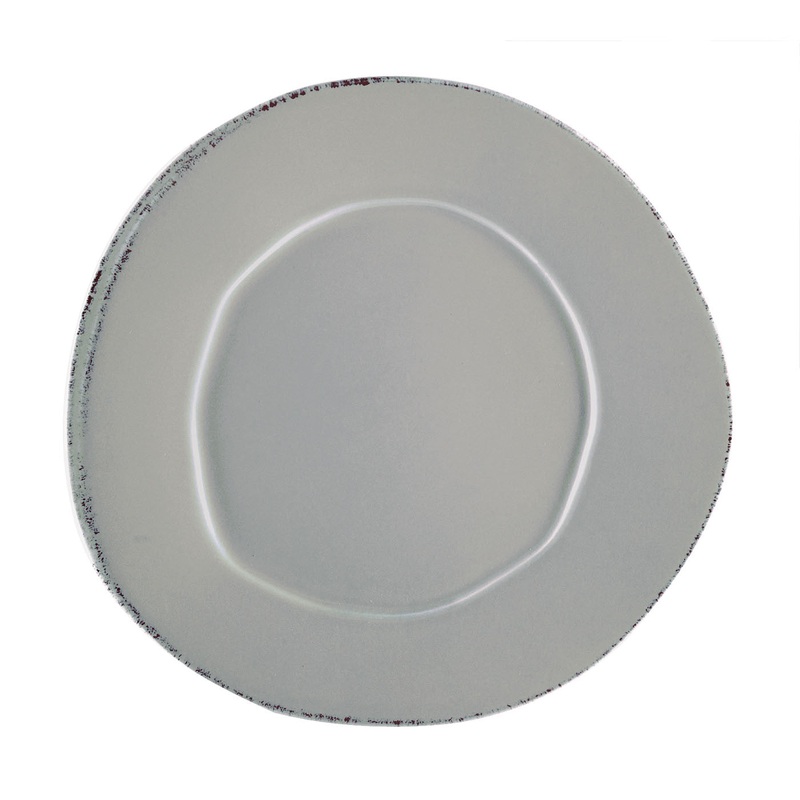 VIETRI: Lastra Gray European Dinner Plate