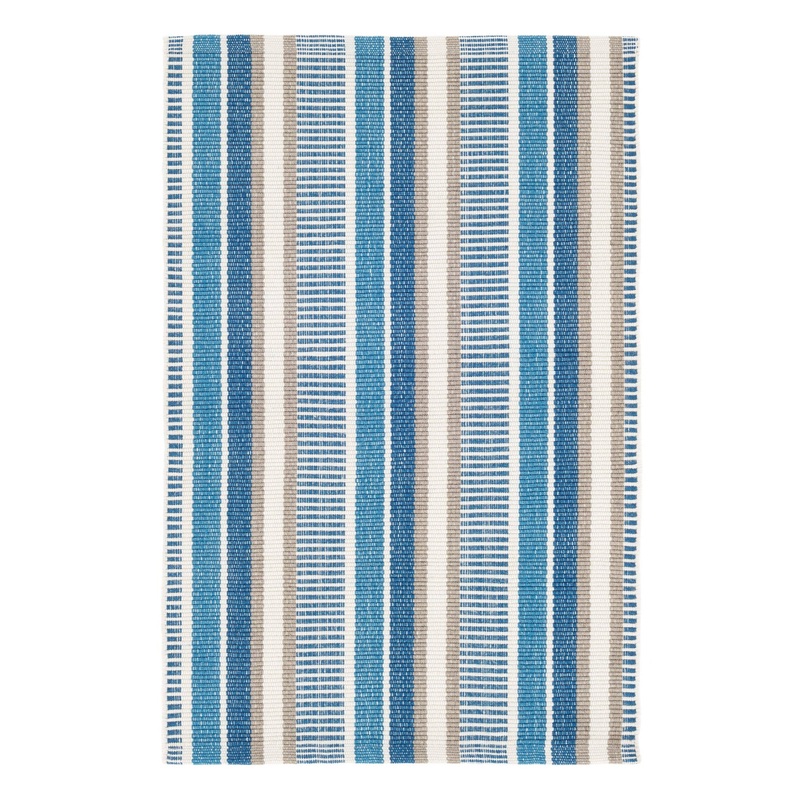Always Greener Handwoven Indoor/Outdoor Rug | Navy/French Blue