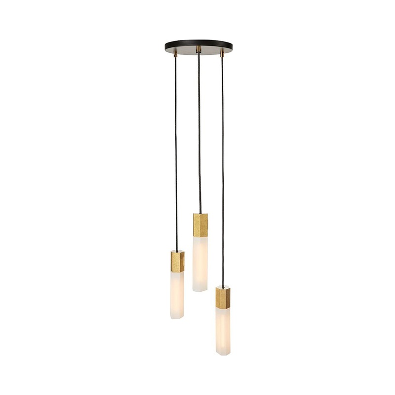 Basalt Triple Pendant Light