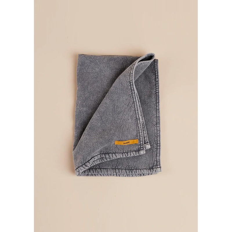 Charcoal Vintage Wash Tea Towel