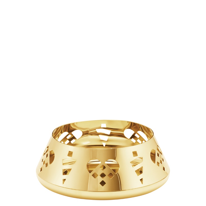 Georg Jensen Pillar Candleholder – 18kt Gold Plated Stainless Steel
