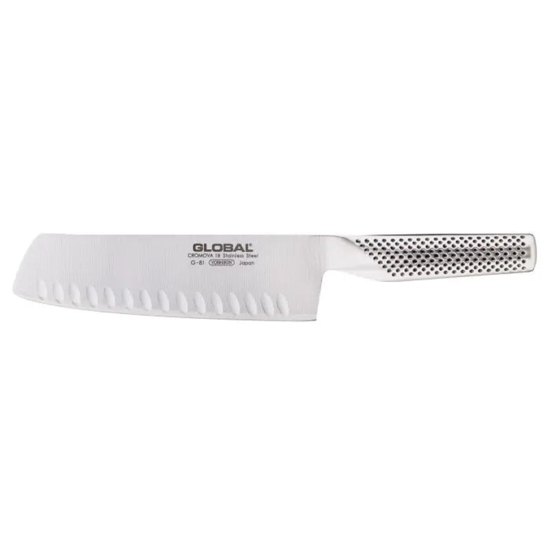 Global Classic Hollow Ground 7″ Vegetable Knife, G-81