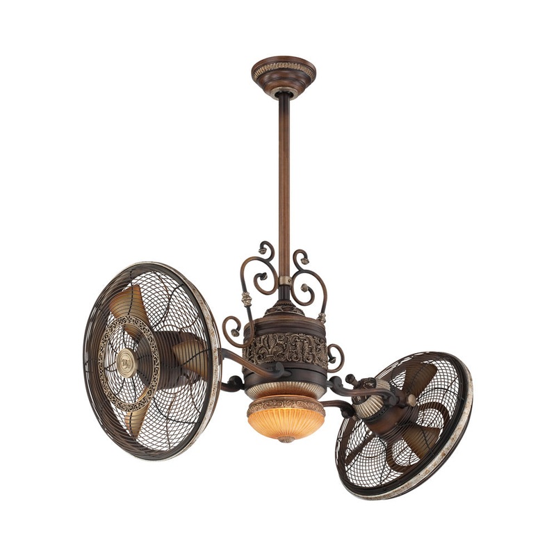 Traditional Gyro LED Ceiling Fan