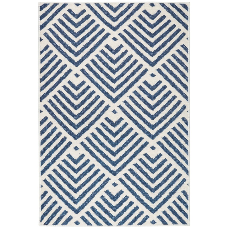 Cleo Machine Washable Rug | Navy