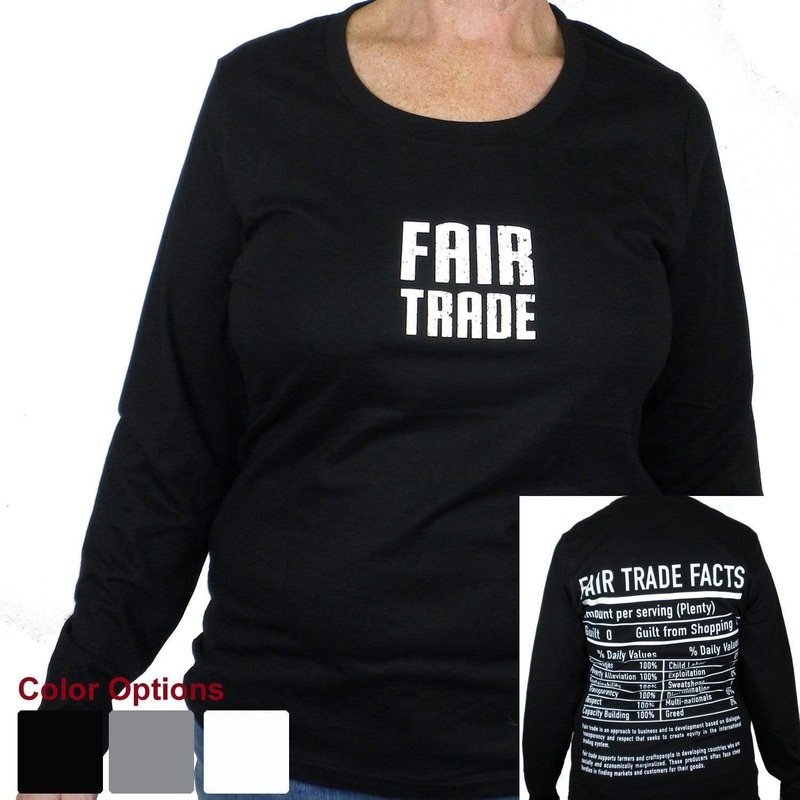 Fair Trade Fitted Tee Shirt with Long Sleeve – Freeset