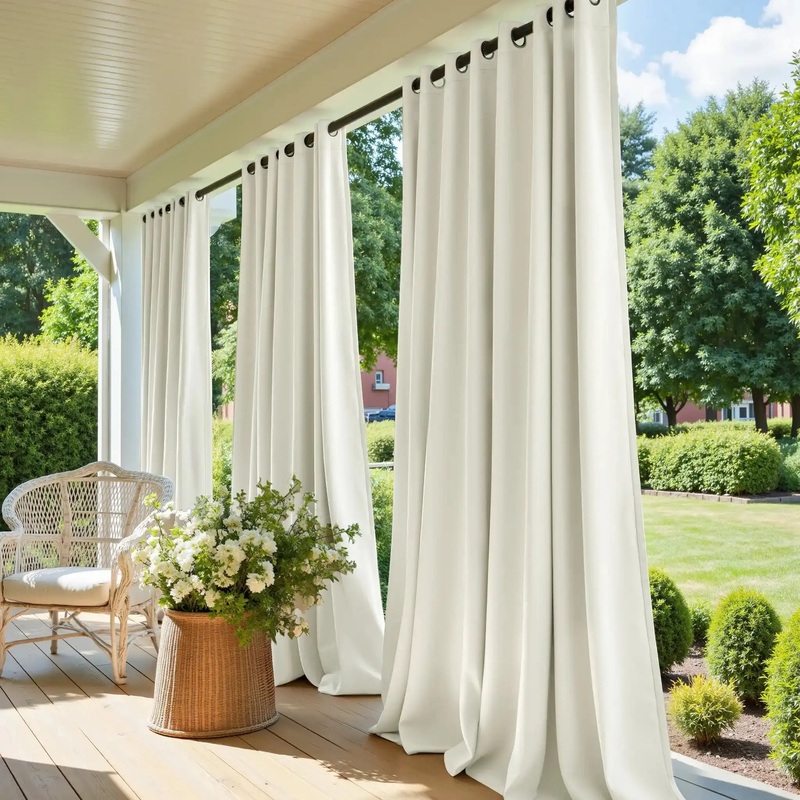 Heck Solid Acrylic Outdoor Curtain