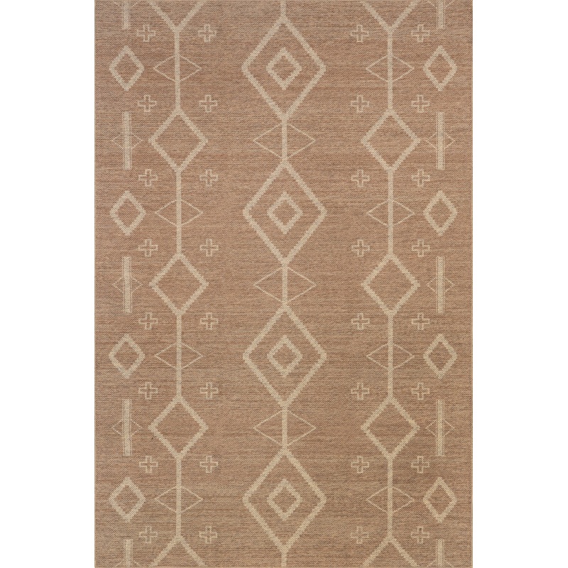 Jamima Easy-Jute Washable Southwestern Rug | Brown