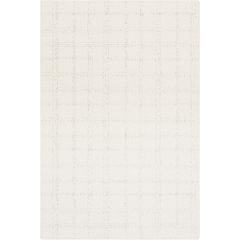 Lark Plaid Custom Rug | Light Beige