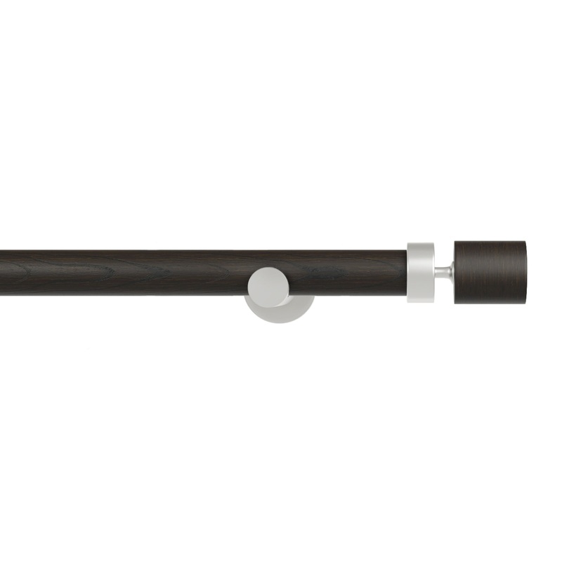 Column Drapery Set- Mink & Satin Nickel