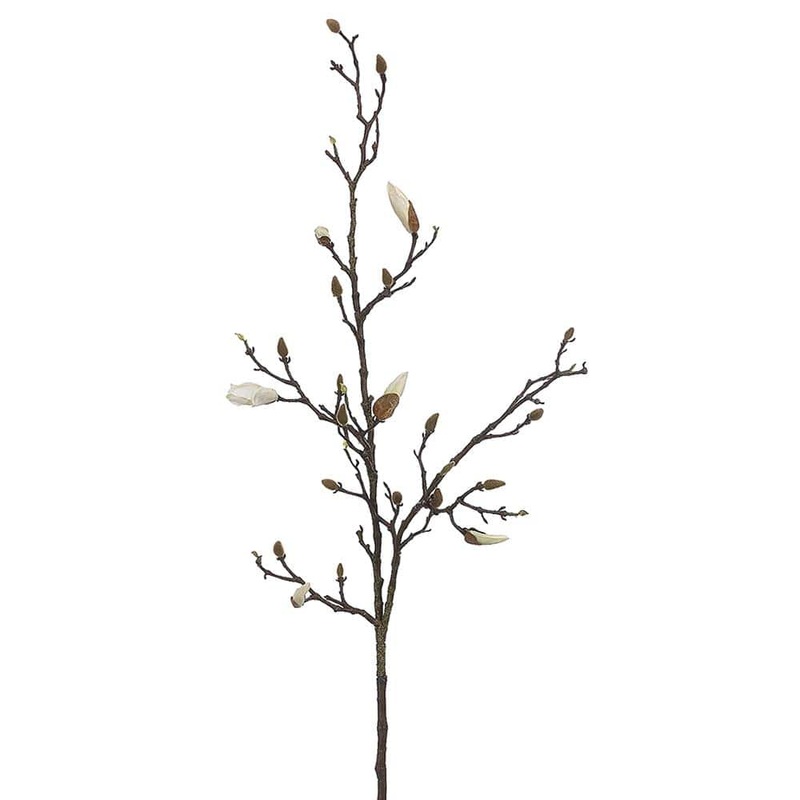 Faux Magnolia Bud Spray