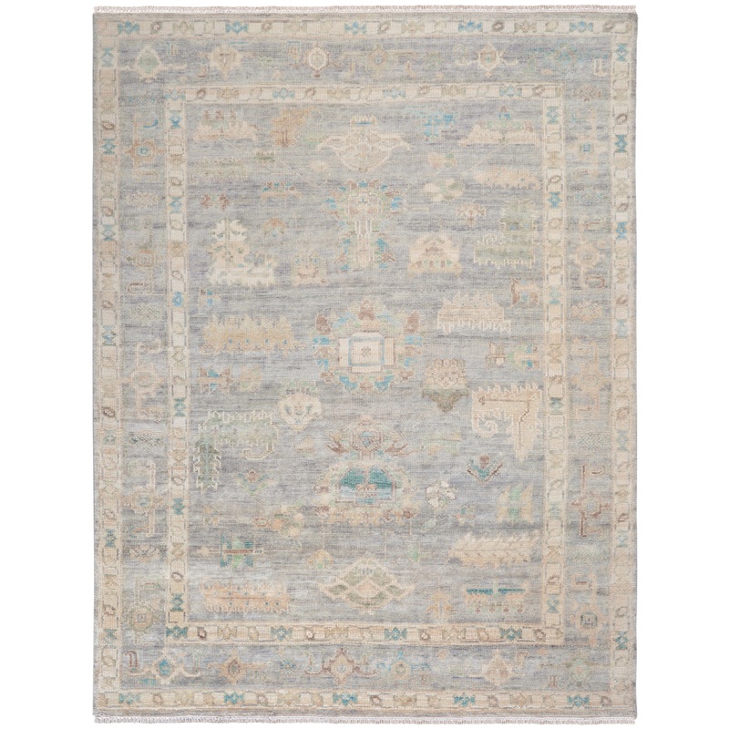 Nourison Odessa 7’9″ x 9’9″ Grey Multicolor Vintage Indoor Rug
