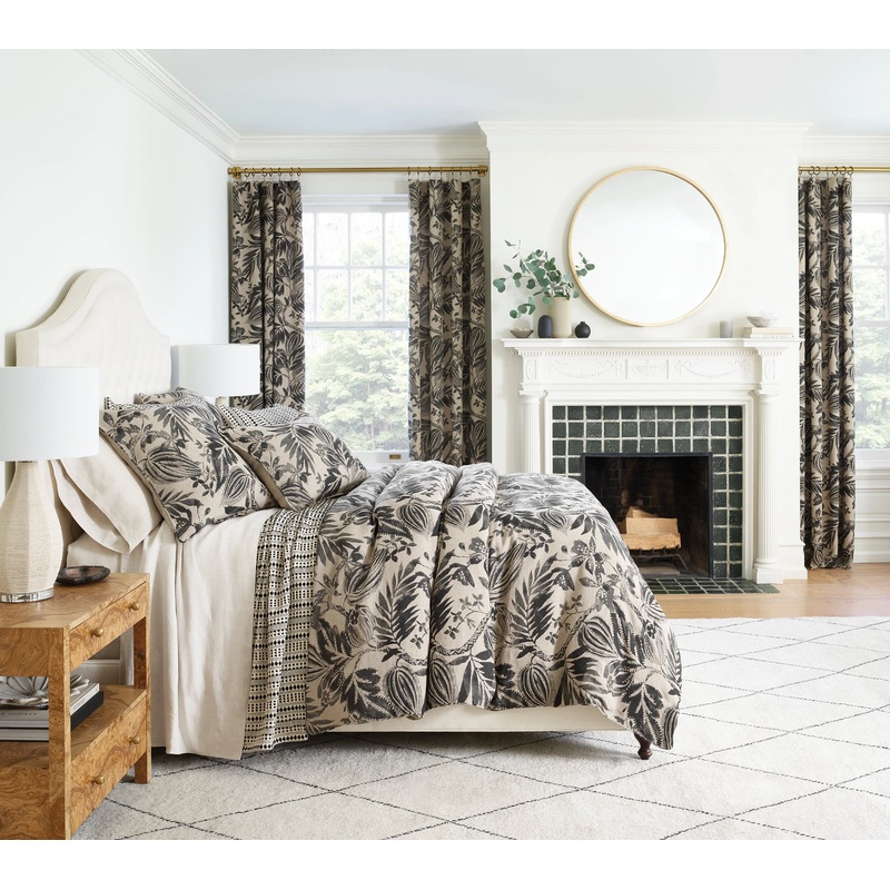 Antigua Linen Sham | Black