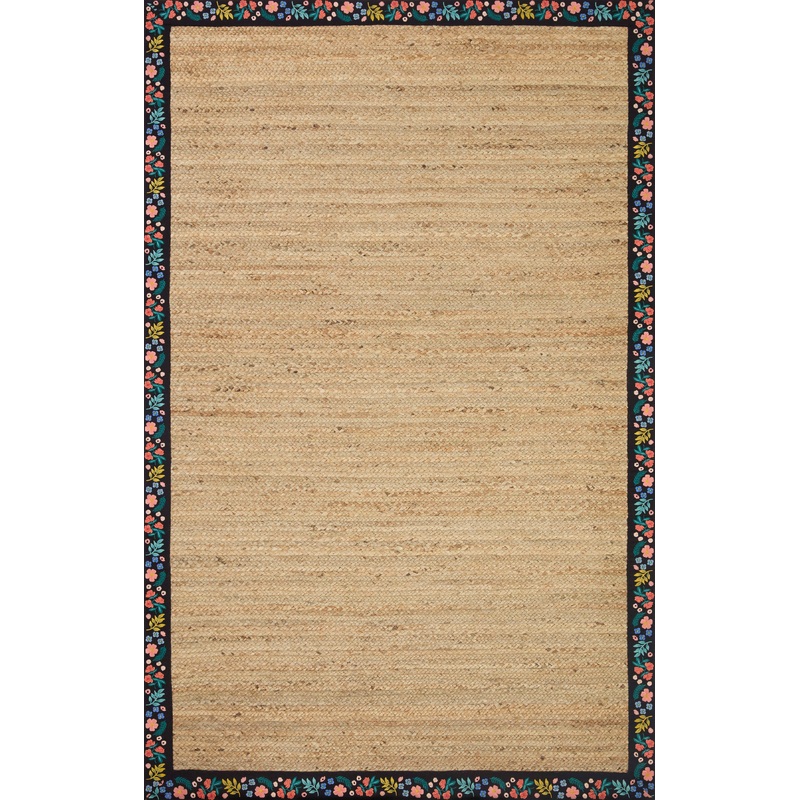 Rifle Paper Co. x Loloi Costa Rug | Wildwood Natural / Black