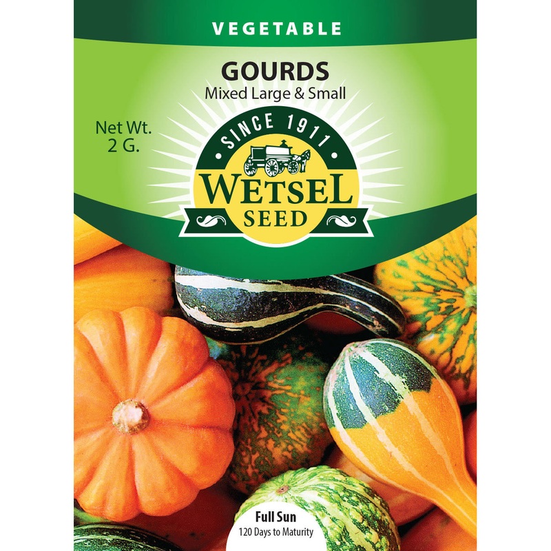 Wetsel Seed Ornamental Gourds Large & Small Mixed Seed